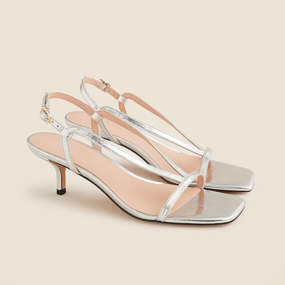Metallic Strappy Sandal Slingback - Picture 1 of 10